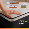 Colchão Casal Molas Ensacadas Pillow Top Maximus 138x188x28cm Gazin Cinza/branco - 3