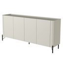 Ver imagem 5 de Buffet para Sala de Jantar 4 Portas 1 Gaveta Pés Industrial Preto Naim I03 Luna - Lyam
