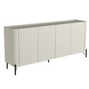 Ver imagem 1 de Buffet para Sala de Jantar 4 Portas 1 Gaveta Pés Industrial Preto Naim I03 Luna - Lyam
