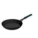 Ver imagem 1 de Panela Frigideira Profissional em Ferro 24 cm