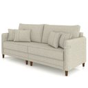 Ver imagem 6 de Sofá 3 Lugares Sala de Estar Living 192cm Asbury K01 Linho Champagne - Lyam Decor
