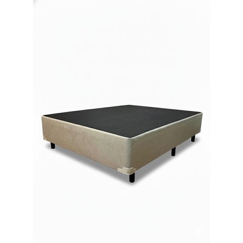 Base Cama Box Casal Diversas Cores (138x188x40) - Suede Bege