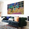 Quadro Decorativo Henri Matisse Natureza Morta Com Dança:90x60 cm/PRETA - 6