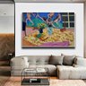 Quadro Decorativo Henri Matisse Natureza Morta Com Dança:90x60 cm/PRETA - 7