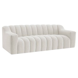 Sofá 2 Lugares Luxo Recepção Escritorio Sala Elegance 200cm Bouclé