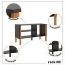 Ver mais imagens de Rack para Tv até 40 Polegadas 3 Prateleiras Fit 90cm - Vianossa - Preto e Cedro
