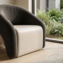 Ver imagem 2 de Poltrona Decorativa Confortável Pé Palitos:Veludo Chumbo