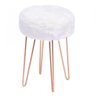 Banqueta com Assento Pelúcia Base em Metal 6621  - 1