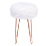 Banqueta com Assento Pelúcia Base em Metal 6621  - 2