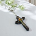 Ver imagem 4 de Chaveiro Cruz Crucifixo Medalha de São Bento