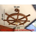 Ver imagem 2 de Lustre Luminária Pendente 65cm Leme de Navio Rústico 1b