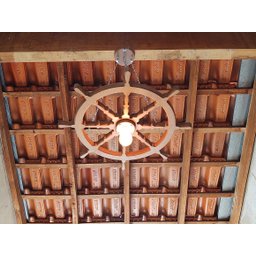 Lustre Luminária Pendente 65cm Leme De Navio Rústico 1B - 7