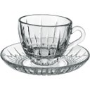 Ver imagem 1 de Jogo 6 Peças Xícara de Vidro 35ml Transparente 10x6x5cm Café Chá Expresso Alça