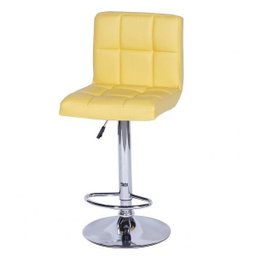 Banqueta Estofada Base Cromada 6609  - 2