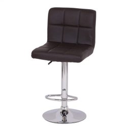 Banqueta Estofada Base Cromada 6609  - 2