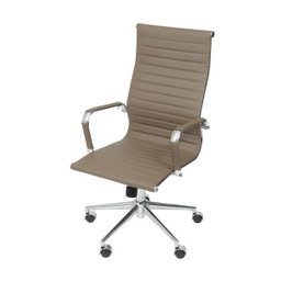 Cadeira Escritório Presidente Esteirinha Rodízio Relax Corino 3301 - 2