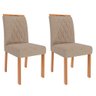 Conjunto de Jantar Mesa Valentina 1,80 com 6 Cadeiras Juliana Wood Cinamomo/off/mad/linho Bege Cimol - 4