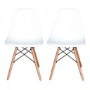 Ver imagem 3 de Kit com 2 Cadeiras Charles Eames Eiffel Branca