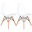 Ver imagem 1 de Kit com 2 Cadeiras Charles Eames Eiffel Branca