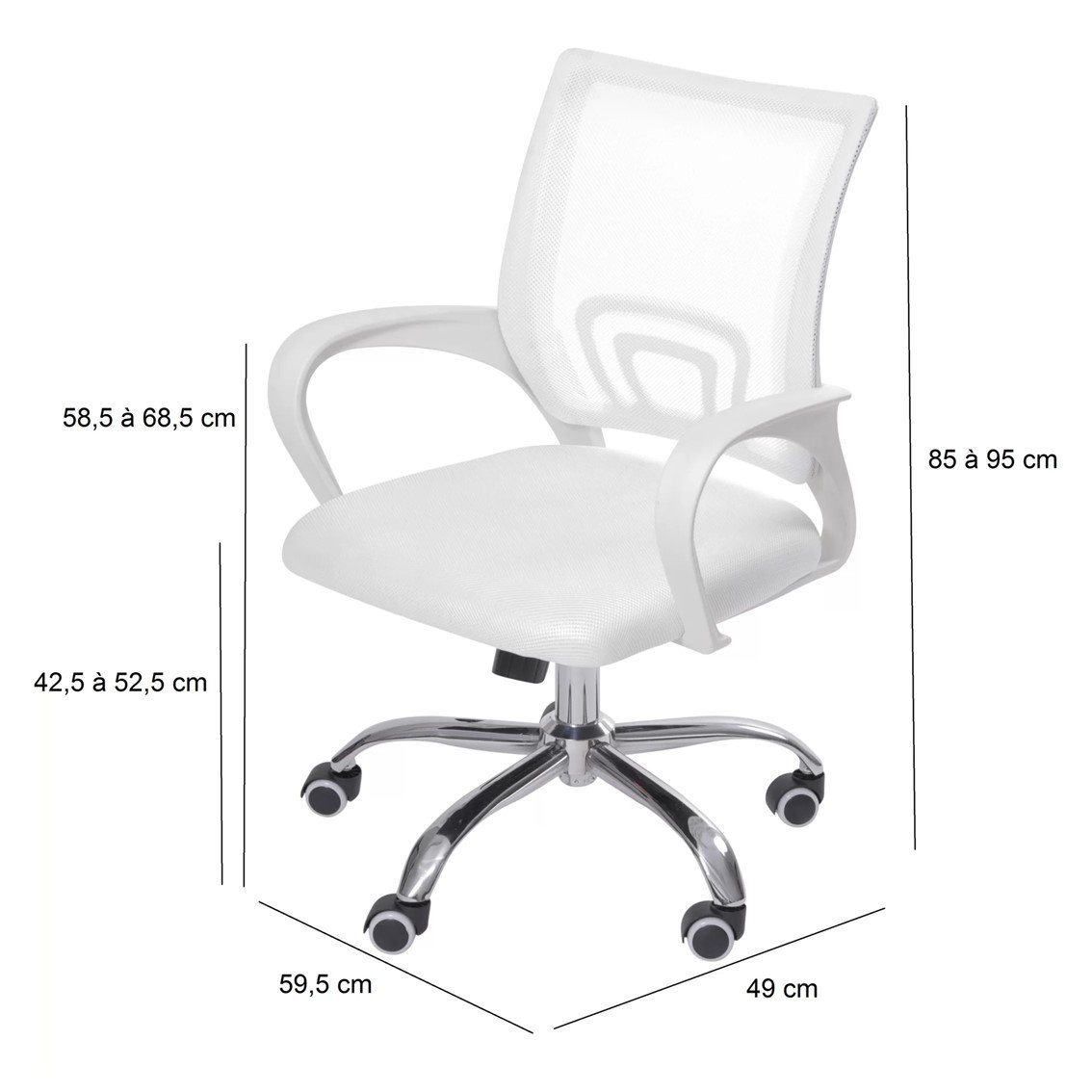 Cadeira para Escritório Diretor Tela Mesh com Relax Tok 3310 Or Design - 4