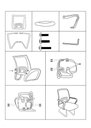 Ver imagem 3 de Cadeira Escritório Interlocutor Fixa Tela Mesh Tok 3310