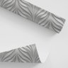 Papel de Parede Efeito Gesso 3D Desenho Vertical Cinza 10m - 3