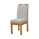 Ver imagem 6 de Conjunto Mesa Retangular 120x90 com 8 Cadeiras Blend Sala de Jantar Moderna Premium Luxo Cinza
