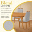 Ver imagem 3 de Conjunto Mesa Retangular 120x90 com 8 Cadeiras Blend Sala de Jantar Moderna Premium Luxo Cinza