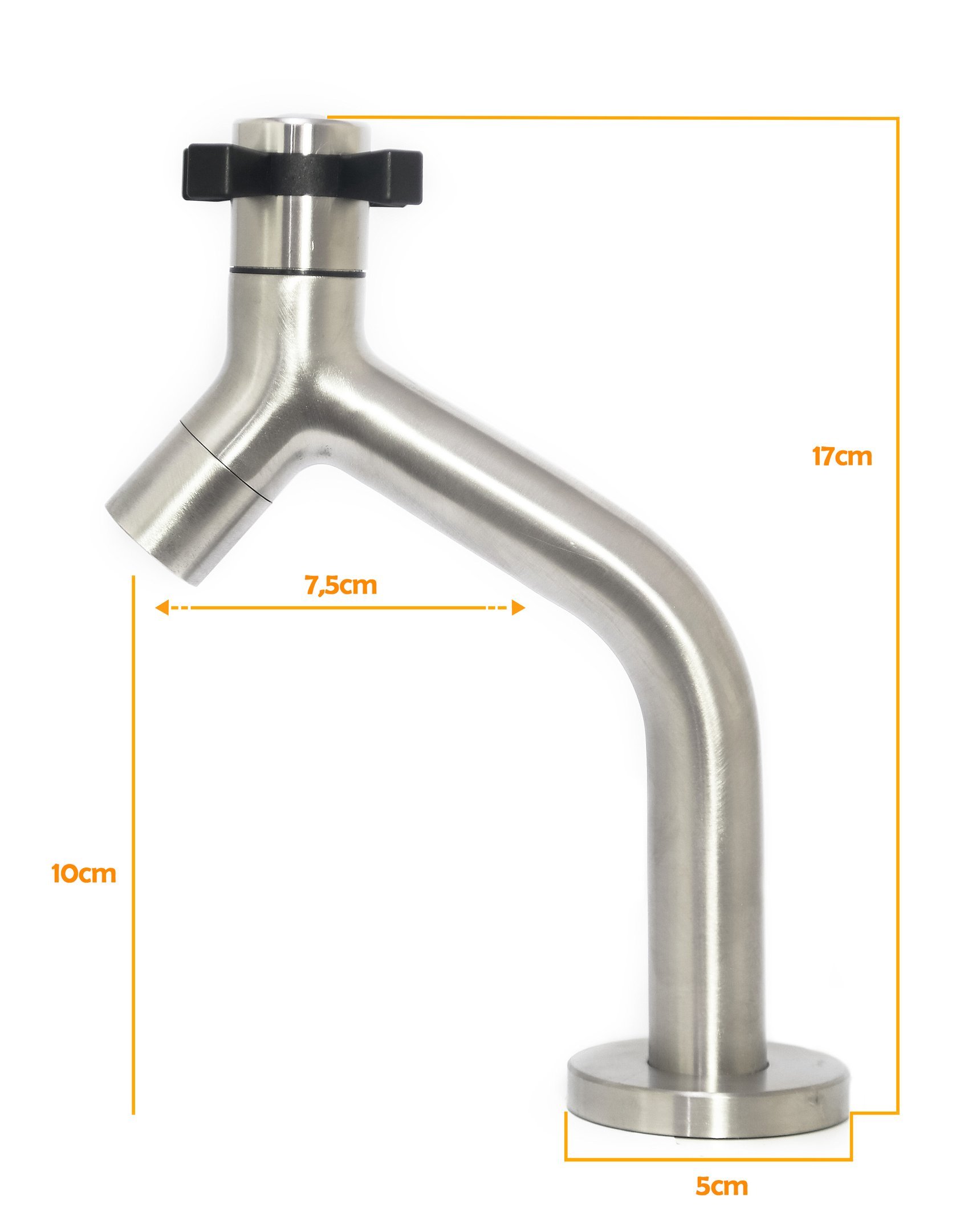 Torneira Aço Inox Escovado 304 Mesa Baixa – RMY175 - 3