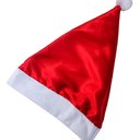 Ver imagem 1 de Gorro Touca de Papai Noel em Cetim Linha Luxo