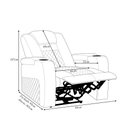 Ver imagem 4 de Poltrona do Papai Elétrica Gamer Toronto com Aquecimento Massagem Porta Copos Entrada Usb/usb-c Pu P