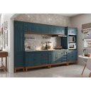 Ver imagem 1 de Cozinha Modulada 6 peças - Azul Petróleo