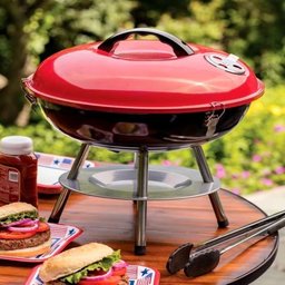 Churrasqueira Bafo Carvao Dobravel Portatil Bafinho Mini Acabamento Premium Mesa Praia Jardim - 2