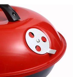 Churrasqueira Bafo Carvao Dobravel Portatil Bafinho Mini Acabamento Premium Mesa Praia Jardim - 7