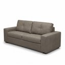 Ver imagem 3 de Sofá 3 Lugares Couro Cinza Titânio 205cm Legitimo Natural Premium Adel Dekorien