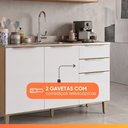 Ver imagem 5 de Armário de Cozinha com Balcão para Pia Reflecta 5 Portas 2 Gavetas 100% MDF Clara