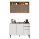 Ver imagem 1 de Armário de Cozinha com Balcão para Pia Reflecta 5 Portas 2 Gavetas 100% MDF Clara