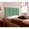 Cabeceira Estofada para Cama de Solteiro Dobrável Feita em MDF/MDP - D&V Tapeçaria: Verde Menta - 1