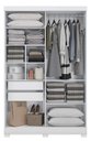 Ver imagem 4 de Guarda Roupa Roupeiro com 2 Portas de Correr e 2 Gavetas Cb02n571 Linha Dormitórios Kappesberg