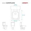 Ver imagem 3 de Tampa de Vaso em MDF Lorenclass Branco para bacia Lorenzetti