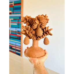 Escultura Jaqueira em Cerâmica - Sil Capela. Artesanal - 4