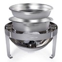 Ver mais imagens de Rechaud Redondo Aço Inox Premium Basculante Gourmet Mix