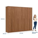 Ver imagem 7 de Guarda Roupa Casal Grande 8 Portas Ele Ela 100 Mdf Santos Andira
