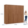 Guarda Roupa Casal Grande 8 Portas Ele Ela 100 Mdf Santos Andira - 7