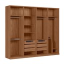 Ver imagem 5 de Guarda Roupa Casal Grande 8 Portas Ele Ela 100 Mdf Santos Andira