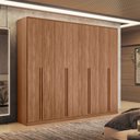 Ver imagem 1 de Guarda Roupa Casal Grande 8 Portas Ele Ela 100 Mdf Santos Andira