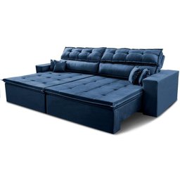 Sofá Retrátil e Reclinável 2,92m Luxos Cama Inbox Velusoft Vinho - 10