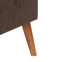 Ver imagem 4 de Puff Carré Poptem Quadrado Capitonê marrom banqueta madeira quadrado decorativo