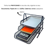 Kit 12 Bandeja Organizadora Tripla de Papel Documentos para Mesa de Escritório - 6