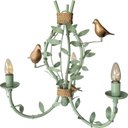 Ver imagem 3 de Lustre Decorativo de Teto com Pássaros Porcelana Artesanal